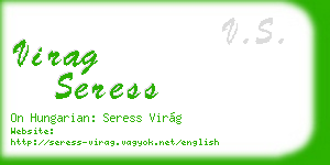 virag seress business card